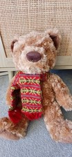 Fraser 2009 Teddy Bear With Scarf Plush Toy Good Condition