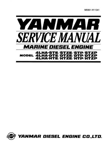 Yanmar 4lha ste - 4lha, dte