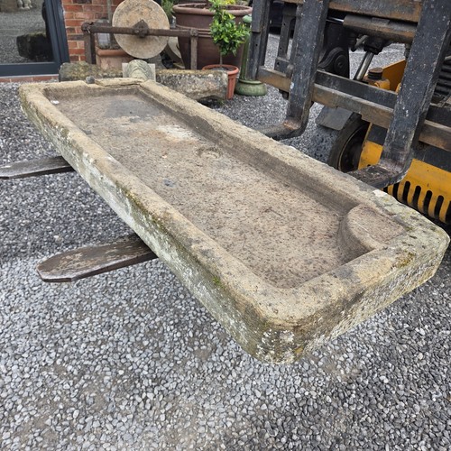 19th century yorkstone sink - yorkstone,