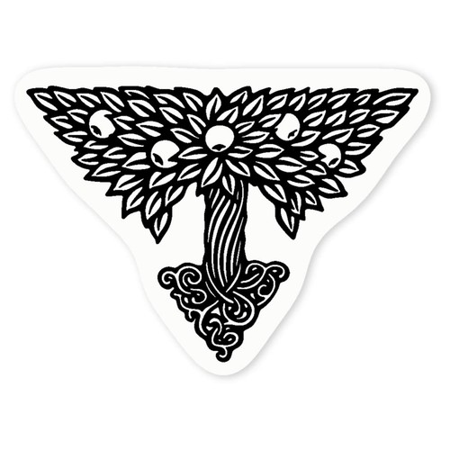 Celtic tree clear sticker - 'celtic, tree'