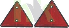 2 x Red Rear Triangle