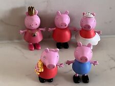 Peppa Pig Play Figures - Ballerina Princess Teddy Normal & George Cake Topper 