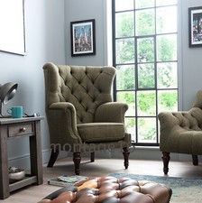 Linden Green Harris Tweed Wing