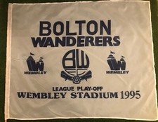 INCREDIBLY RARE Bolton Wanderers 1995 Play Off Final Flag Vintage 90’s 94/95