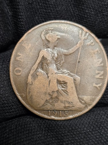 1915 king george penny - 1915,