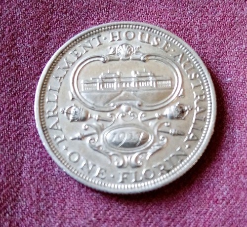 1927 australian florin two - florin, (two