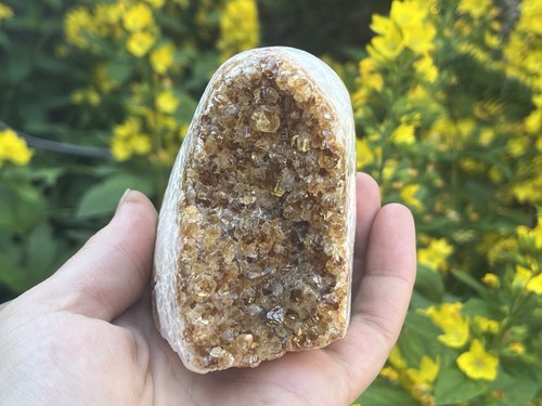 Citrine cluster cut base - citrine,