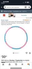 HULA HOOP PROFESSIONAL WEIGHTED MAGNETIC FITNESS EXERCISE MASSAGER WORKOUT ABS