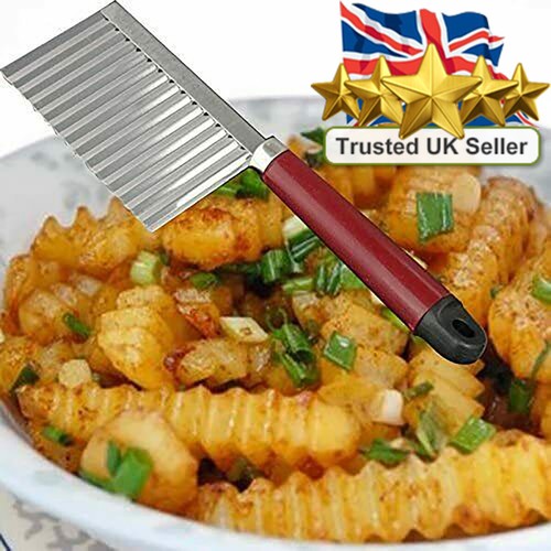 Stainless steel wavy potato - stainless,