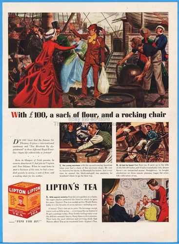1939 lipton tea sir - tea, thomas