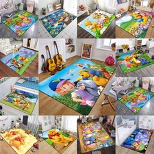 Winnie The Pooh Bear Rug Bedroom Carpet Anti-Slip Doormat Floor Mat Xmas Gift