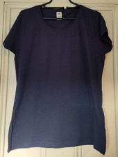 Fruit of the Loom Womens Cotton T-shirt_Size L_Navy Blue