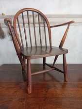 Vintage Ercol CC41 290 Childs Chair 1940's Oak Timber Windsor Open Armchair