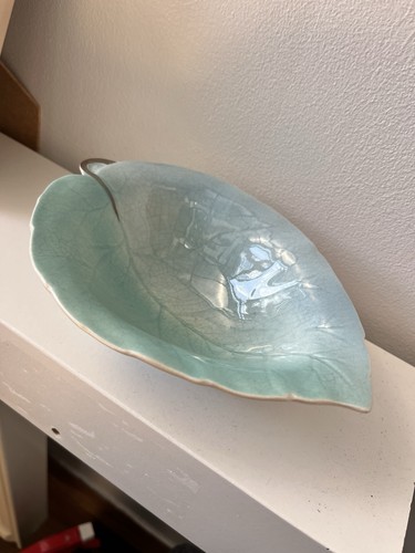 Leaf trinket dish bowl - dish,