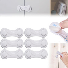 6 PCS Plastic Cupboard Locks