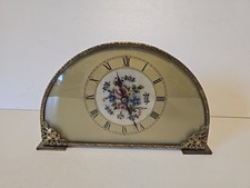 Vintage Regent of London 1930's Embroidered Petit Point / Needlework Clock 