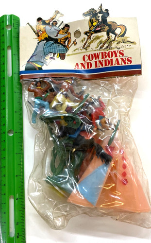 Vintage cowboys indians with - vintage,