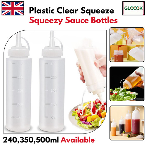 Plastic clear squeeze squeezy - clear,