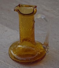 VINTAGE Blenko Crackle Glass