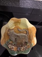 Art Pottery Ceramic Cat Art