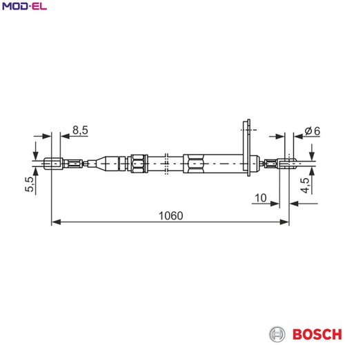 Cable pull parking brake 987 - cable,