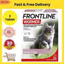 FRONTLINE WORMER Cat Worming Treatment 2 Tablets  UK