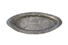 Vintage Cardox Small Pewter Tray Hammered Finish 