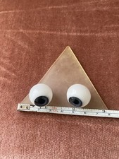 Pair Of Antique Glass Dolls Eyes.