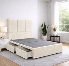 Plush divan bed - set, with