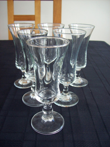 Pressed glass sherry - x,