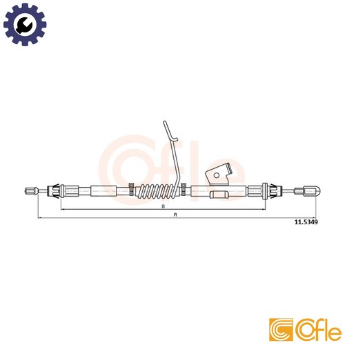 Cable pull parking brake - pull,