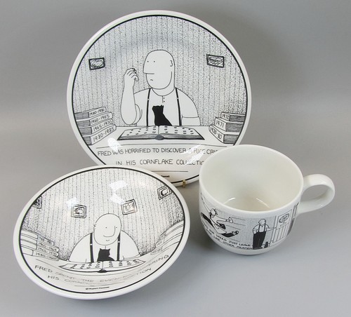 Fred breakfast plate bowl - breakfast,