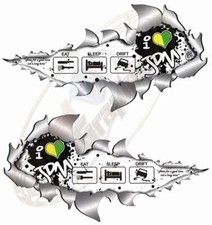 Small Metal Rip Open Sticker