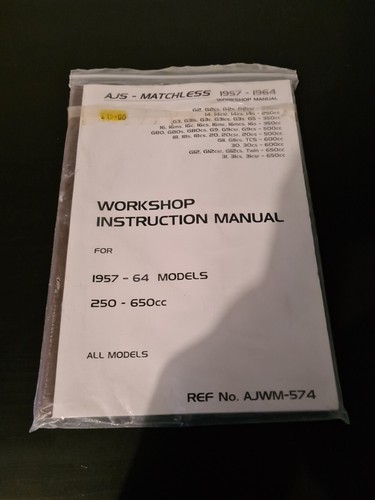 Ajs matchless workshop manual - matchless,