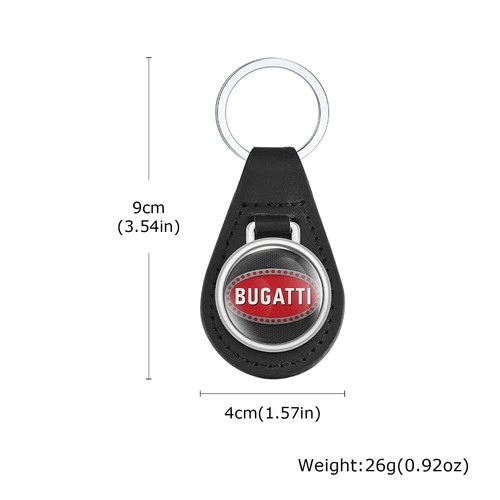 Bugatti leather keychain - leather,