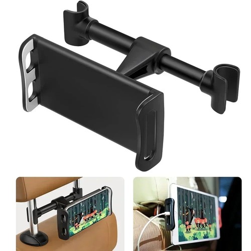 Adjustable car headrest mount - adjustable,