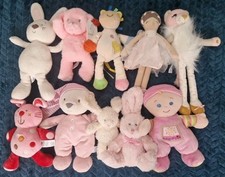 Bundle x 10 Baby Girl Pink soft toy Mothercare M&S Kaloo Tesco LWCo FP