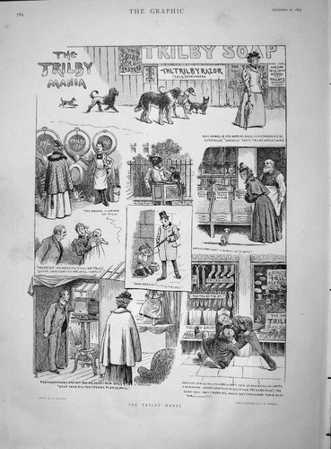 Original old antique - old, print