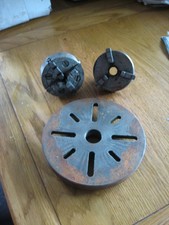 Myford ML1  3 1/4” Lathe Chuck 3 jaw 4 jaw and face plate 1/18" x 12TPI thread