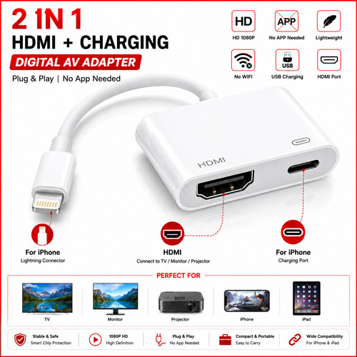 For apple light ning hdmi - ,