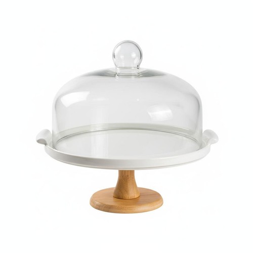 Pedestal cake stand with glass - stand,