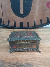 Japanese Painted Metal Trinket Box