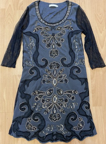 Black grey formal or evening - &,