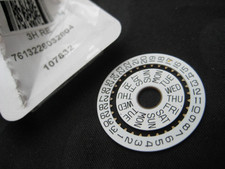 Day and Date Discs for Swiss ETA Valjoux 7750 Movement - White