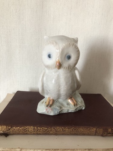 Vintage porcelain owl - vintage,