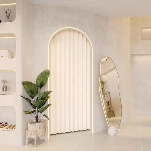 Pvc folding door oak effect - pvc,