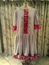 Lilac/White stars Panto Dame