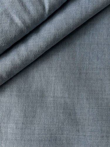 Blue linen blend designer - , soft