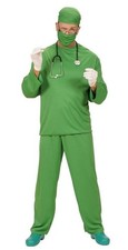 Hospital Surgeon Costume Green