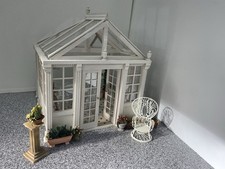 Dolls House Complete Conservatory With Contents.